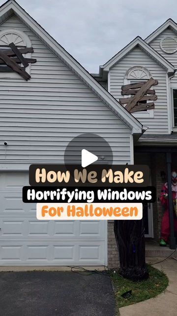 Clue Halloween Decorations, Diy Boarded Windows Halloween, Low Budget Halloween Decorations, Halloween Prop Diy, Spray Foam Halloween Decorations, Halloween Hacks Diy, Cardboard Halloween Decorations Diy, Halloween Craft Treats, Foam Insulation Board