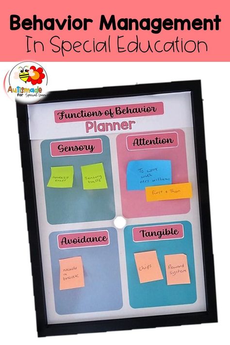 Teachers tips and ideas for helping students choose the right replacement behavior. //Special Education Classroom //Positive behavior interventions //Special Education resources for teachers Functions Of Behavior, Behavior Management Chart, Special Education Organization, Positive Behavior Intervention, Behavior Plan, Functional Life Skills, Behavior Plans, Life Skills Classroom, Special Education Activities