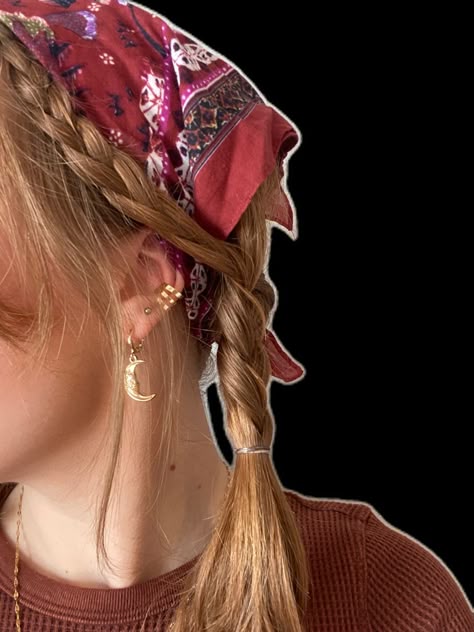 Hippie Hair, Work Hairstyles, Hair Stylies, Ideas Jewelry, Bandana Hairstyles, Cultural Identity, Braids Hair, Head And Neck, Hairstyles Haircuts