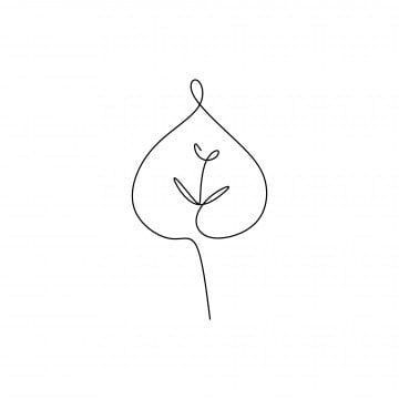 Single Line Flower Drawing, Ivy Tattoo, Plant Icon, Lines Design, Element Symbols, Single Line Drawing, Organic Art, One Line Drawing, Small Drawings