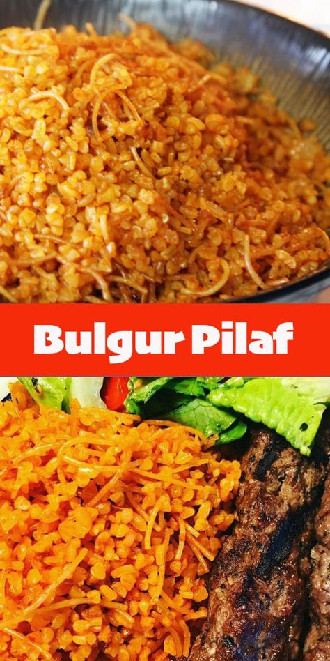 Bulgur Pilaf, known as "Pirda" in Assyrian, is an excellent rice substitute. Not only is it tastier than rice, but it's lower in carbs and calories too! #Hildaskitchenblog #bulgur #pirda #pulgurpilafrecipe Bulgar Recipes, Assyrian Recipes, Chaldean Recipe, Bulgur Wheat Recipes, Bulgur Pilaf, Bulgur Recipes, Rice Substitute, Pilaf Recipe, Pilaf Recipes