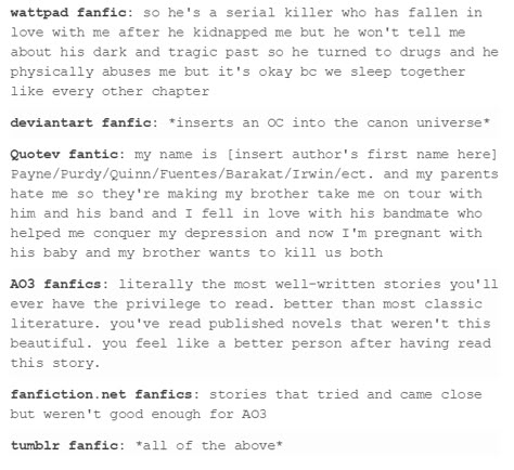 Fanfiction Types Of Fanfiction, Best Ao3 Fanfics, Fanfic Websites, Ao3 Is Down, Fanfiction Jokes, Fanfiction Humor, Fanfic Memes Funny, Fanfiction Websites, Ao3 Tags Funny