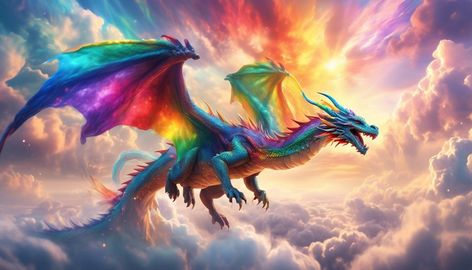 Dreamed About a Rainbow Dragon - Interpretation and Meaning - So, you had this dream where you were standing in a vast, open field, and suddenly, a majestic rainbow dragon emerged from the clouds. The sight of its vibrant, shimmering scales and benevolent presence left you in awe. You may be wondering what this dream could possibly mean. Well, the symbolism behind dreaming about a rainbow dragon is quite fascinating and can offer profound insights into your subconscious. It’s not just a random occurrence; there’s a deeper significance to it. If you’ve ever pondered the meanings behind your dreams or are simply curious about the hidden messages they may hold, the interpretation of dreaming about a rainbow dragon is indeed a captivating exploration worth delving into. Key T Dragon Meaning, Rainbow Dragon, Dragon Dreaming, Embracing Diversity, Dream Meanings, Trust Your Instincts, Hidden Messages, Dream Interpretation, Open Field