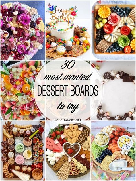 30 Most Wanted Dessert Board Ideas - Craftionary Dessert Board Ideas, Birthday Charcuterie, Snack Factory Pretzel Crisps, Dessert Boards, Peppermint Meringues, Dessert Board, Dessert Platter, White Chocolate Bar, Snack Platter