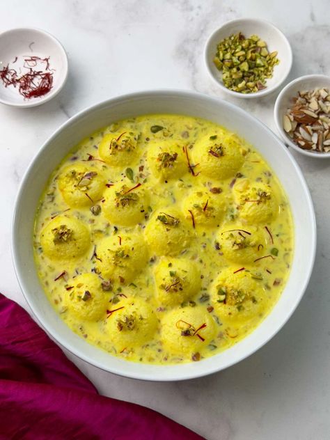 Easy Rasmalai Recipe Rasmalai Recipe, Pineapple Dessert, Pineapple Dessert Recipes, Indian Diet, Pineapple Desserts, Indian Dessert, Make Ahead Desserts, Canned Pineapple, Yummy Comfort Food