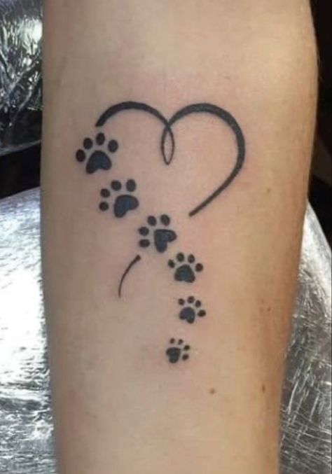 #tattoo Cat Paw Print Tattoo, Cat Paw Tattoos, Pet Memorial Tattoo, Tattoos For Dog Lovers, Tiny Wrist Tattoos, Pawprint Tattoo, Dog Paw Tattoo, Ankle Tattoos For Women, Anklet Tattoos