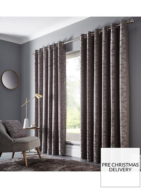 Grey Bedroom Curtains, Style Header, Eyelet Curtains, Cape House, Curtain Rails, Types Of Curtains, Curtains Width, Grey Curtains, Velvet Curtains