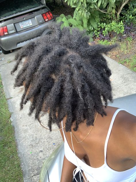 Puffy Starter Locs, Puffy Locs, Locs Starter, Loc Inspiration, Short Locs, Cute Dreads, Beautiful Locs, Beautiful Dreadlocks, Short Locs Hairstyles