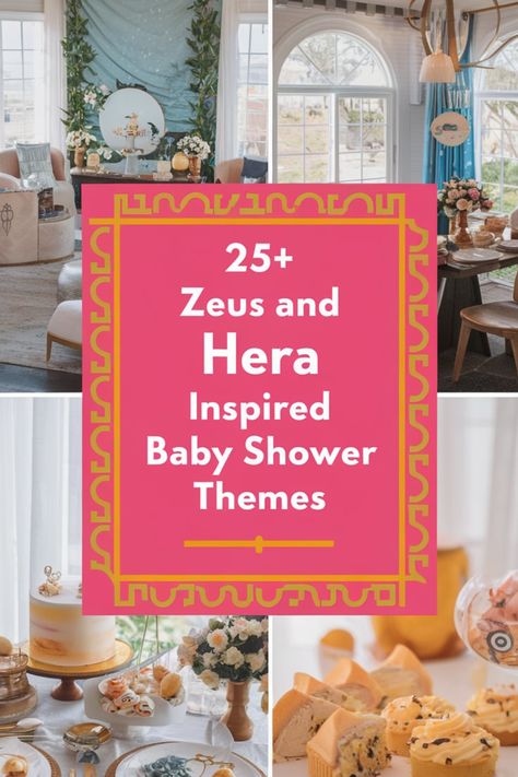 Embrace the royalty of the gods with Zeus and Hera-inspired themes! 👑⚡ Decorate with thunderbolts, peacock feathers, and opulent gold accents. 🦚✨ Create a majestic atmosphere that honors the king and queen of Olympus. 🏛️🎉 Let's make your baby shower a truly regal affair! 🌟👶 Baby Shower Theme Ideas, Zeus And Hera, Mount Olympus, Sippy Cups, King And Queen, Peacock Feathers, Baby Shower Theme, Theme Ideas, Hercules