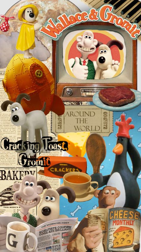 #wallaceandgromit #vintage #aesthetic Wallace And Gromit Aesthetic, Wallace And Gromit Wallpaper, Wallace And Gromit Penguin, Timmy Time, Aardman Animations, Baby Animals Super Cute, Shaun The Sheep, Wallpaper Iphone Disney, Favorite Cartoon Character