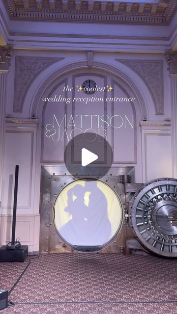 Luxury destination wedding content creator on Instagram: "Everyone is there to celebrate YOU so why not make it a dramatic wedding entrance and come out of an old bank vault💍🤍🫶🏼✨ . . . . #weddingcontentcreator #weddingcontent #weddingbts #luxurywedding #weddingentrance Wedding content creator , wedding behind the scenes , luxury wedding content creator" Old Bank Vault, Wedding Reception Entrance, Bank Vault, Dramatic Wedding, Wedding Content, Wedding Entrance, Luxury Destination Wedding, Vaulting, Content Creators