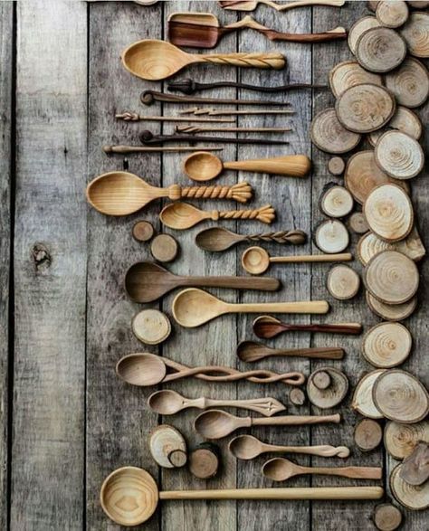 Wooden Spoon Diy, Wooden Spoon Crafts, Wooden Spoon Carving, Hand Carved Wooden Spoons, Handmade Wooden Spoons, Wood Spoon Carving, Travel Utensils, Hand Carved Spoon, Simple Wood Carving