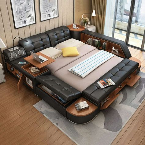 🚀Upgrade your bedroom game with MANBAS Tech Smart Bed Frame! 💡Experience the ultimate in comfort and convenience with our multifunctional bed featuring Tatami, Bluetooth, and speaker capabilities. ✨Luxurious and stylish, our genuine leather upholstered Camas will elevate your sleep experience like never before. 😍Don't miss out on the perfect blend of technology and comfort! #SmartBed #Multifunctional #UltimateBed #Tatami #Bluetooth #Speaker #GenuineLeather #Camas #Bed Upholstered Storage Bed, Smart Bed, King Bed Frame, Leather Bed, Smart Furniture, Upholstered Storage, Storage Bed, Upholstered Beds, Mattress Sizes