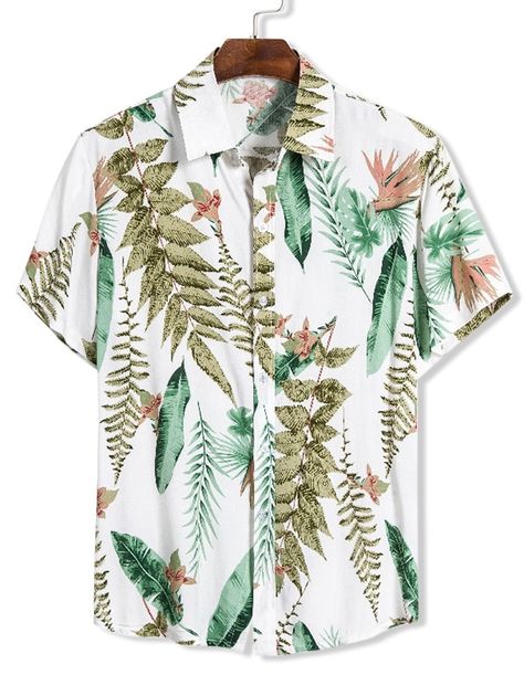 Printed Shirts Men, Vintage Clothing Men, Hawaiian Style, Mens Hawaiian Shirts, Hawaii Shirt, Elegant Shirt, Mens Fashion Summer, Beach Shirts, Floral Shirt