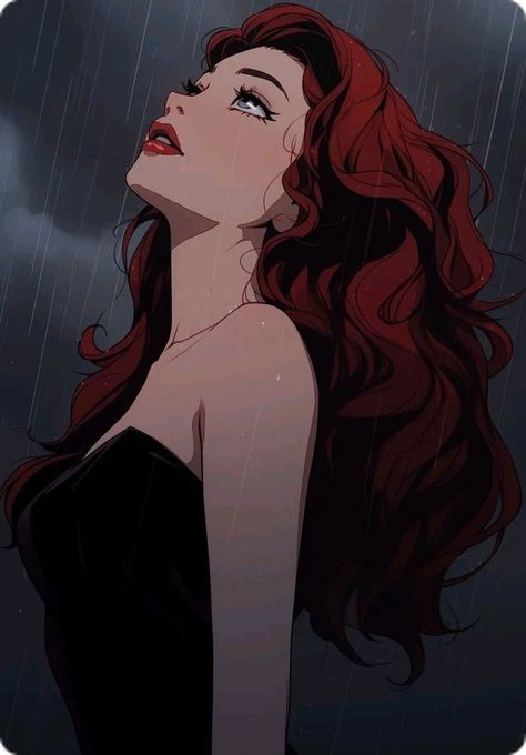 Red Haired Princess, Princess Red Hair, Red Hair Princess, Red Hair Cartoon, Disney Art Style, No Escape, Dark Feminine Aesthetic, The Alpha, A Wedding Dress