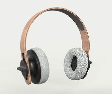 Wooden Headphones on Behance Gadget Design, Diy Bluetooth Speaker, Diy Headphones, Industrial Design Product, Rh Baby, Adobe Photoshop Lightroom, Cool Inventions, Sound Design, Photoshop Lightroom