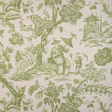 Marcel - Leaf | Kravet Brunswig And Fils, Chinoiserie Drapes, Chinoiserie Print, Leaf Fabric, Shade Canopy, Chinoiserie Wallpaper, Drapery Hardware, Leaf Coloring, Fabric Houses