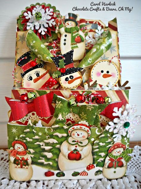 Chocolate Crafts and Bears, Oh My: Snowman Themed Loaded Envelope and Card Stuffed Envelopes, Loaded Pockets, Altered Envelopes, Loaded Envelopes, Envelope Tutorial, Journal Pockets, Chocolate Crafts, Christmas Craft Fair, Flip Books