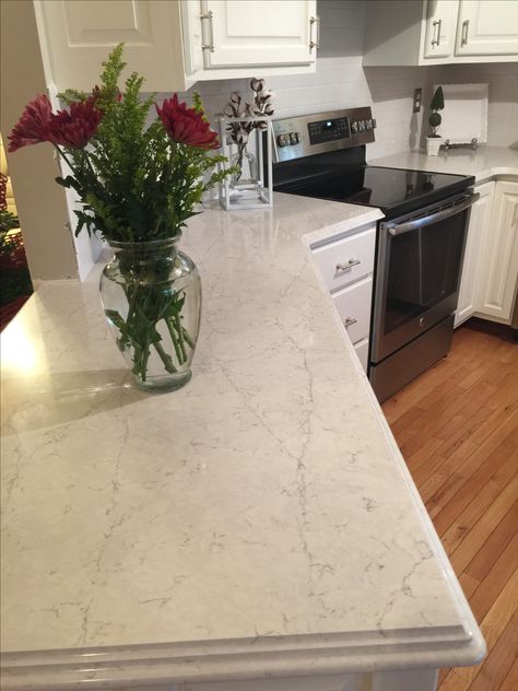 Silestone Pearl Jasmine Countertop Silestone Kitchen Countertops, Silestone Kitchen, Quartz Countertops Cost, Silestone Quartz Countertops, Countertop Prices, Cost Of Countertops, Silestone Countertops, Kitchen Countertop Materials, Solid Surface Countertops