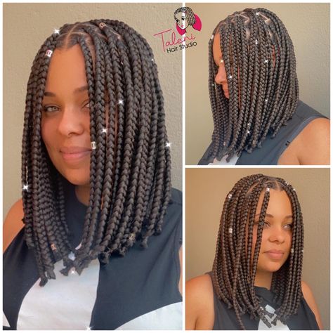 Bob Box Braids, Bob Braids Hairstyles, Black Hair Updo Hairstyles, Short Box Braids Hairstyles, Short Box Braids, Bob Braids, Box Braids Hairstyles For Black Women, Quick Braided Hairstyles, Twist Braid Hairstyles