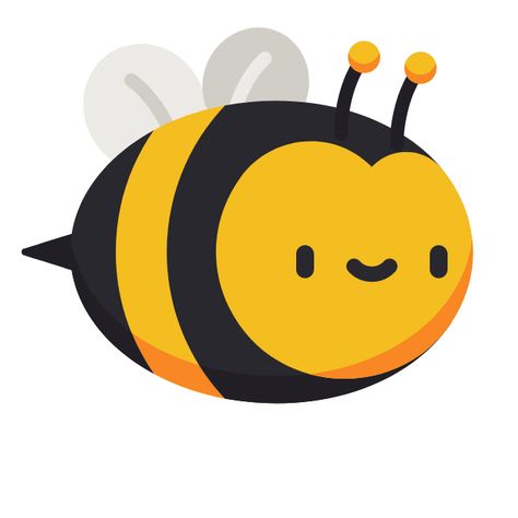 Qoobee Gif, Bee Stimboard, Bee Animation, Bee Stim Gif, Honey Bee Cartoon, Bee Mascot, Fly Gif, Butterfly Gif Flying, Cartoon Bee