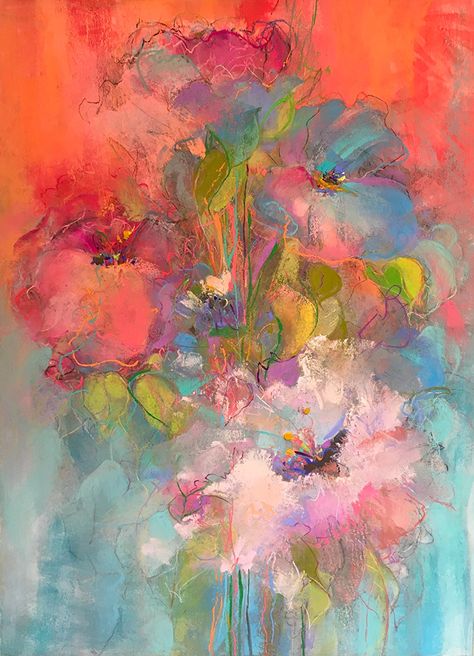 Outstretched Hand, Intuitive Artists, Abstract Flower Art, Abstract Floral Paintings, Abstract Floral Art, Vedic Art, Abstract Flower Painting, Flower Art Painting, Pastel Art