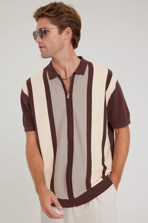 Polo Shirt Outfit Men Street Styles, Polo Outfit Men, Polo Shirt Outfit Men, Polo Shirt Outfits, Stylish Shirts Men, Polo Outfit, Shirt Outfit Men, Knitted Shirt, Polo Shirt Design