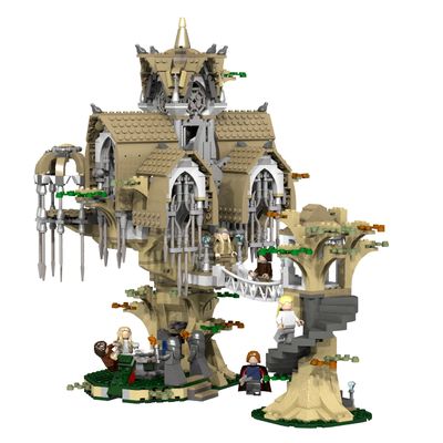 LEGO IDEAS - - Lothlorien Lego Lotr, Lego Village, Lego Dragon, Big Lego, Lego Inspiration, Lego Modular, Lego Craft, Lego Castle, Lego Pictures