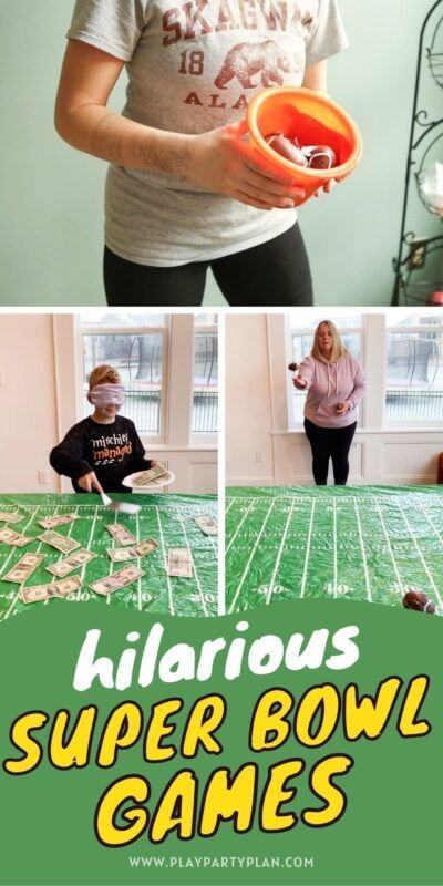 Football Party Activities, Football Games For Kids, Super Bowl Kids, Super Bowl Games, Super Bowl Party Games, Super Bowl Activities, Football Party Games, Party Games Group, Superbowl Party Games