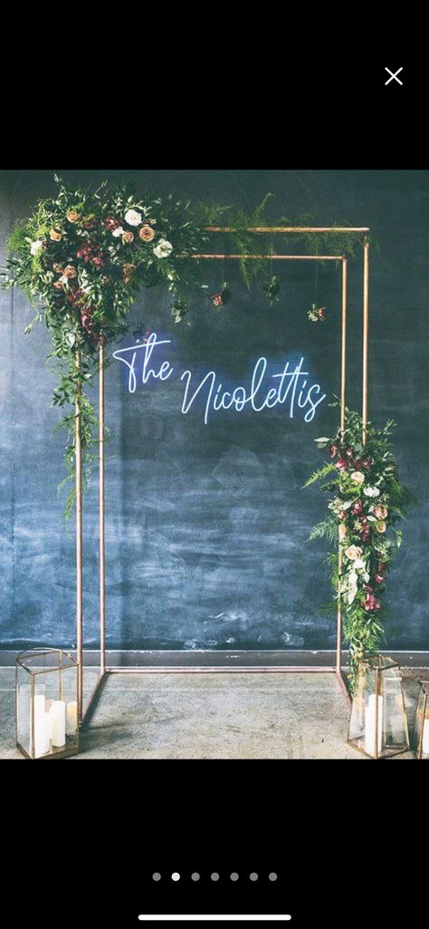 Wedding Picture Backdrop, Wedding Chuppah, Neon Led Sign, Love Neon Sign, Copper Wedding, Wedding Neon Sign, Neon Wedding, Etsy Wedding, Wedding Etsy