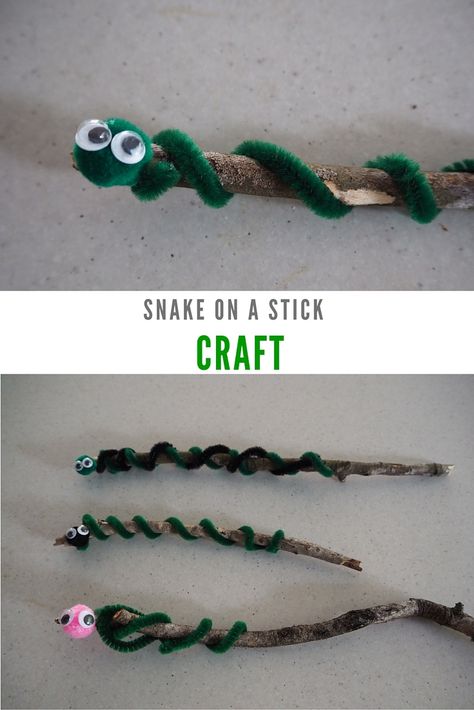 snake on a stick craft Moses Rod To Snake Craft, Bronze Snake Bible Craft, Paul Bitten By Snake Craft, Preschool Snake Activities, Rattlesnake Craft, Adam And Eve Craft, Preschool Bible Activities, Snake Craft, Bronze Serpent