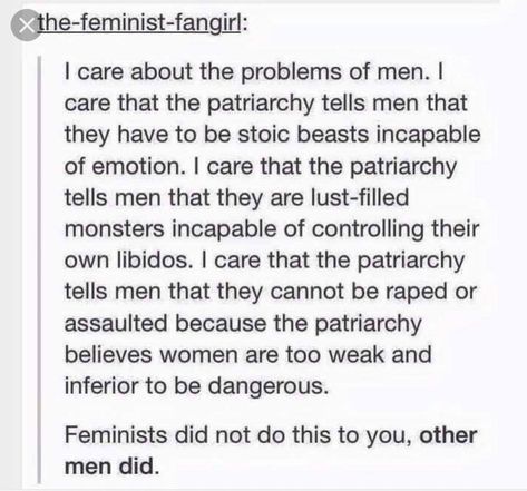 Warriors C.A.R.E. on Instagram: “Yup! #feminism #bringdownthepatriarchy #abolishtoxicmasculinity” Feminism Equality, Intersectional Feminism, Hate Men, The Patriarchy, Gender Equality, Equal Rights, Womens Rights, Social Issues, Just Amazing