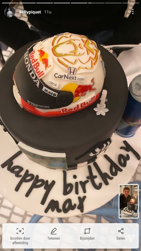 Racing Cake, Race Car Cakes, Car Cake, Cake Designs Birthday, 18th Birthday, Cake Cookies, Red Bull, Best Friend Gifts, Cake Designs