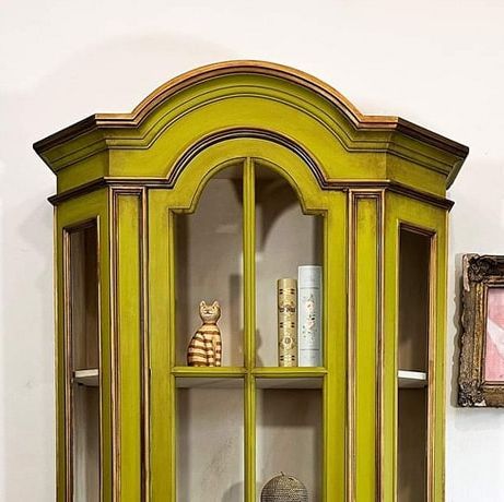 Daydream Apothecary on Instagram: "The skilled @mobilashabbychic  transformed this cabinet with a breathtaking refresh using our color  Living Light. Doesn't this beautiful chartreuse light up the room? It perfectly highlights her talent for creating a dramatic statement piece.  #chalkpaint #paintedfurniture #furnitureflip #paintforfurniture #furnitureartist #artisanpaintcompany" Paint Companies, Flipping Furniture, The Room, Apothecary, Chalk Paint, Painted Furniture, Light Up, Highlights, On Instagram