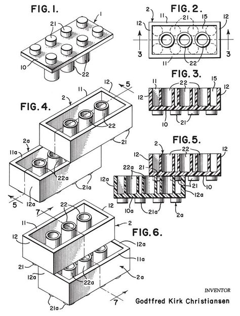 Lego Patent, Lego Blueprint, Lego Decorations, Lego Education, Free Lego, Lego Diy, Lego Characters, Lego Minecraft, Lego Architecture