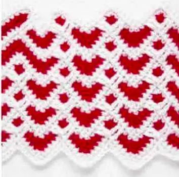 Quick Sweetheart Ripple Afghan Free Pattern Sweetheart Ripple Afghan Pattern Free, Advanced Crochet Patterns Free, Valentine Crochet Ideas, Broomstick Crochet, Crochet Ripple Afghan Pattern, Ripple Afghan Pattern, Valentine Crochet, Crochet Ripple Afghan, Crochet Ripple Pattern