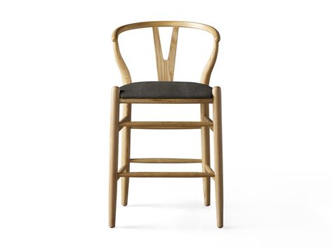 Robin Wishbone Counter Stool | Arhaus Wishbone Counter Stool, Dining Seating, Kursi Bar, Arhaus Furniture, Room Aesthetics, Chair Collection, Wood Counter, Swivel Stool, Simply Chic