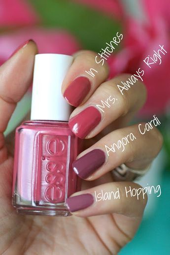 Essie Bridal 2016 - Mrs. Always Right Collection Review & Comparisons | Essie Envy Cotton Candy Nails, Essie Nail Colors, Mrs Always Right, Bridal Nail Art, Nails Ombre, Nail Color Trends, Bride Nails, Essie Nail Polish, Winter Nail