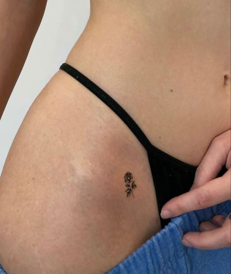 Tattoo On Panty Line, Tattoo Near Crotch, Panty Line Tattoo, Hidden Tattoos, Line Tattoo, Body Modifications, S Tattoo, Line Tattoos, Infinity Tattoo