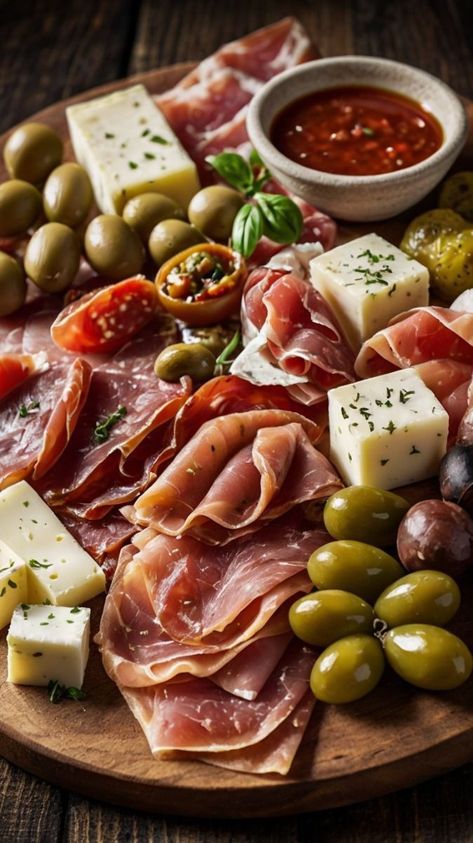 Cured Meat Board, Hoco Dinner, Cured Meat Platter, Italian Antipasto Platter, Sausage Platter, Antipasti Platter, Charcuterie Board Meats, Italian Antipasto, Gastro Pub