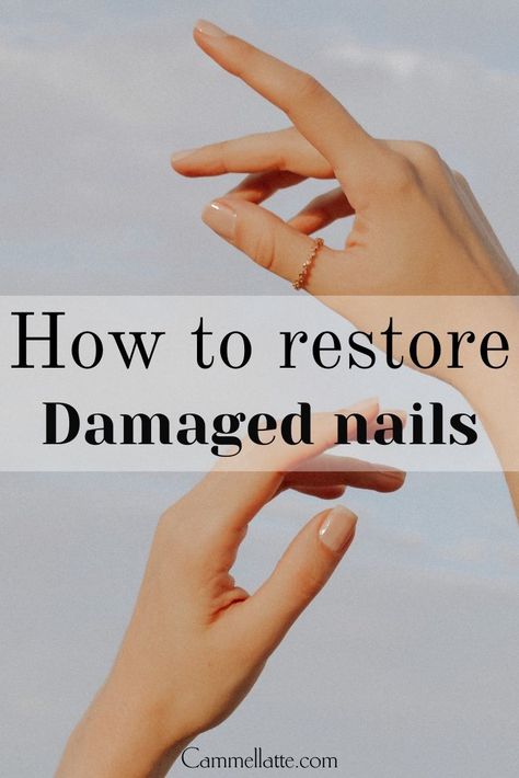 Nails After Acrylics, Cracked Nails, Weak Nails, Broken Nails, Feeling Weak, Damaged Nails, Nail Repair, How To Grow Nails, Brittle Nails