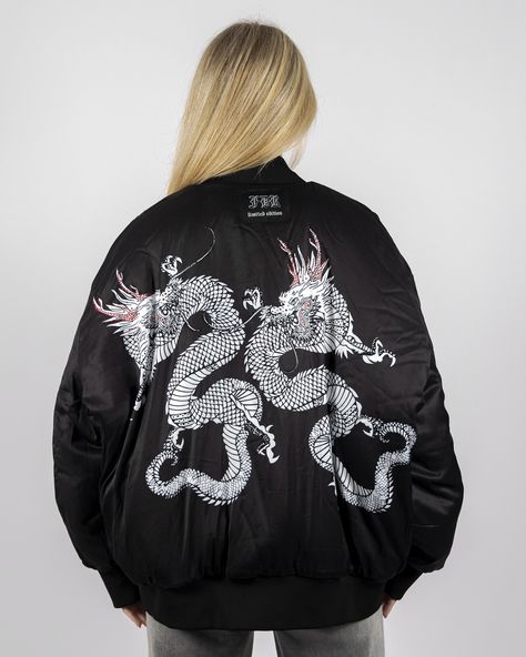 Our Dragon Bomber is reversible ☆ Limited run available ‼️🚨 #limitededition #limitedrun #streetwear #fannyderuyter #bomber #bomberjacket #jacket #custommade Dragon Jacket, Merch Ideas, Limited Run, Custom Made, Bomber Jacket, Street Wear, Running, Quick Saves