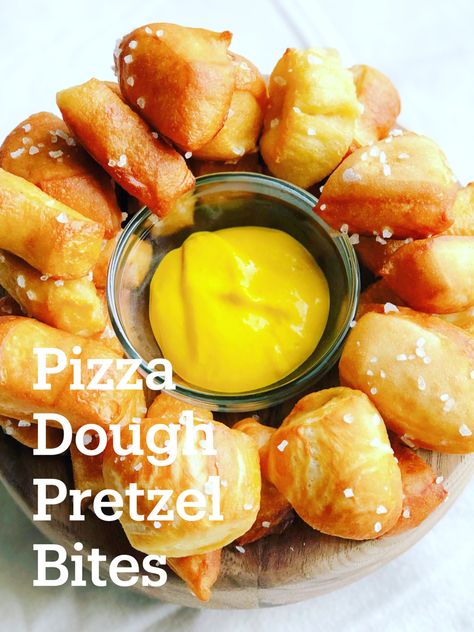 Soft Pretzels Made From Pizza Dough, Soft Pretzel Recipe Easy Pizza Dough, Recipe Using Pizza Dough, Pilsbury Pizza Dough Ideas, Pizza Dough Pretzels, Pizza Dough Pretzel Bites, Pizza Dough Uses, Pizza Pretzel, Early Breakfast