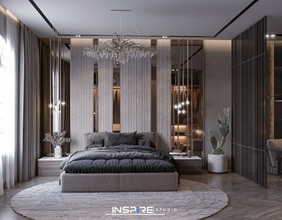 Modern Master Bedroom Bedroom Interior Design Luxury, Bedroom Design Inspiration, Modern Luxury Bedroom, Luxury Bedroom Design, Master Room, Luxury Bedroom Master, Bedroom Bed Design, 3d Interior, Bed Furniture Design