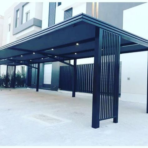 Patio Ideas Garden, Design Patio Ideas, Car Parking Shade, Parking Plan, Shed Roof Design, Car Porch Design, Pergola Outdoor, Porch Interior, Rooftop Patio Design