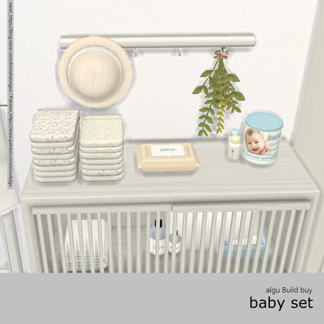 ALGU on Tumblr Sims 4 Changing Table, Sims 4 Baby Room, Infants Cc, Infant Cc, Sims Memes, Sims Baby, Sims 4 Black Hair, Sims Packs, Play Sims 4