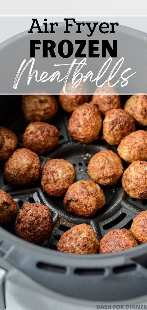 Frozen Italian Meatballs, Cooking Frozen Meatballs, Frozen Meatball Recipes, Cooks Air Fryer, How To Cook Meatballs, Frozen Meatballs, Air Fryer Dinner Recipes, Sweet And Sour Sauce, Air Fryer Recipes Easy