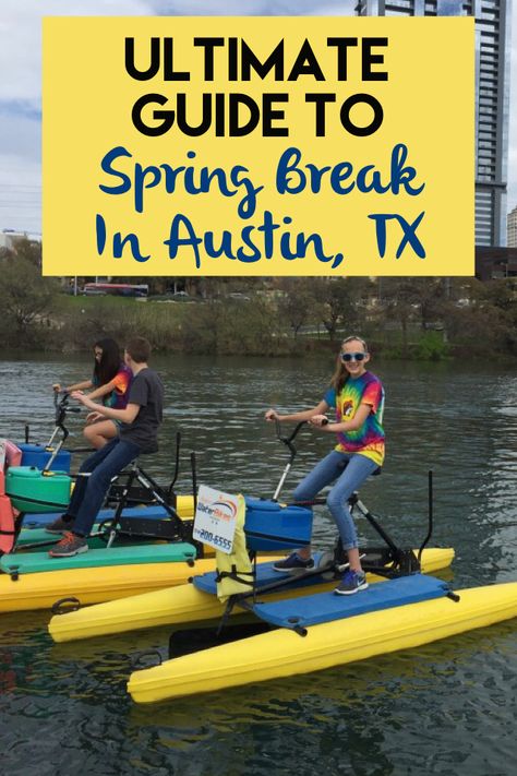 Ultimate Guide to Spring Break in Austin, Texas | 5 Days Worth of Fun Things To Do In Texas, Family Vacations Usa, Spring Break Kids, Spring Break Vacations, Spring Break Destinations, Spring Break Trips, Texas Travel, Usa Travel Destinations, Vacation Places