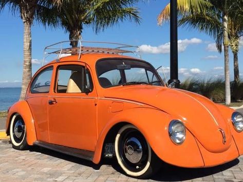 Seller of Classic Cars - 1974 Volkswagen Beetle - Classic (Orange/Tan) Orange Vw Beetle, Hippie Summer, Orange Car, Beetle Car, Vw Aircooled, Marco Antonio, Vw Van, Dream Garage, Vw Bug