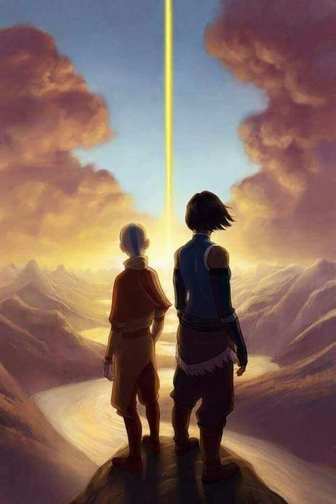 Looking to the Horizon | Aang & Korra | The Last Airbender | Legend of Korra | Avatar Fan Art Avatar, Asami Sato, Avatar Legend Of Aang, Avatar Series, Korra Avatar, The Last Avatar, The Legend Of Korra, Avatar Cartoon, Avatar Fan Art